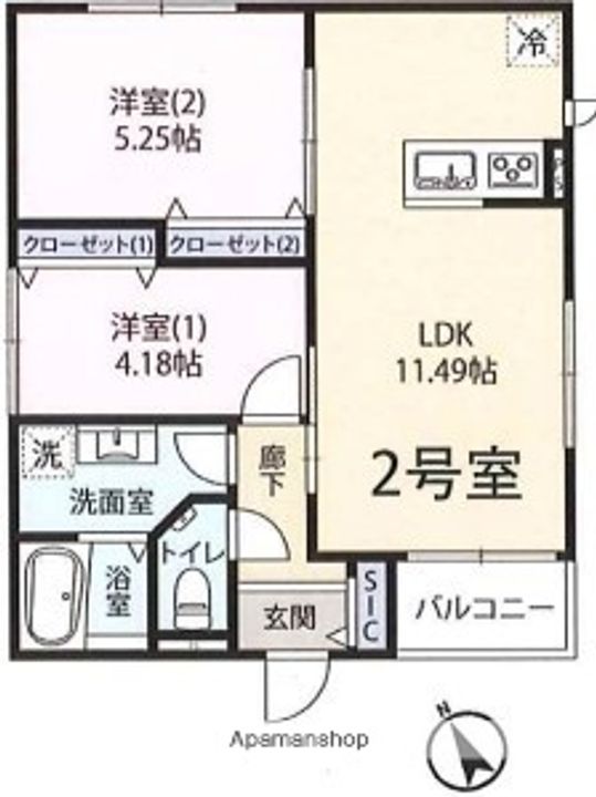 アーツ駒込の間取り