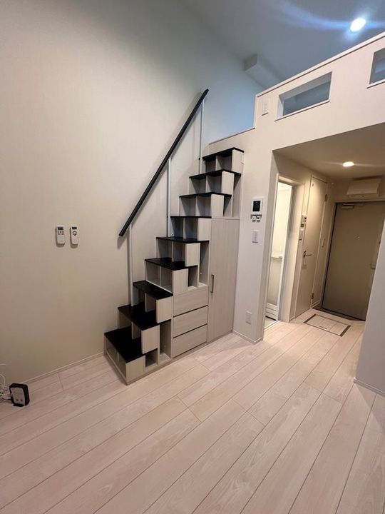 東京都板橋区上板橋2丁目の賃貸アパートの玄関