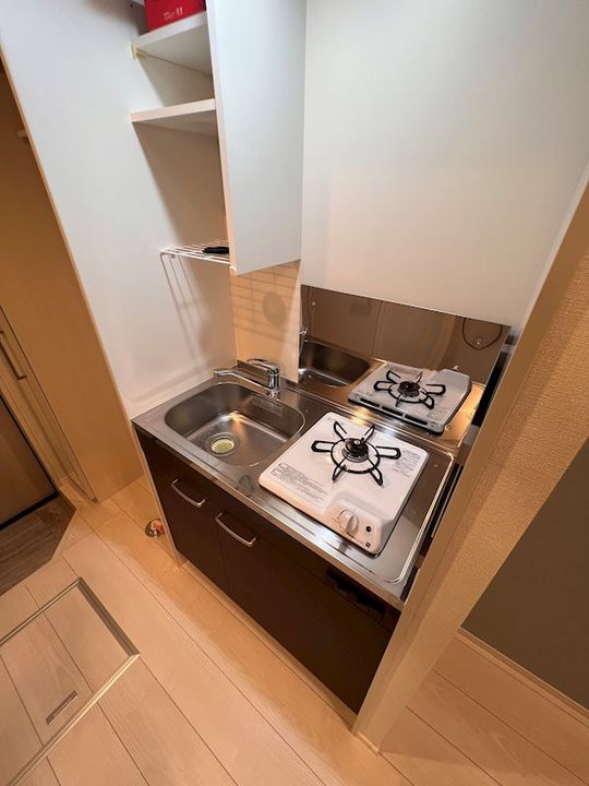 東京都板橋区上板橋2丁目の賃貸アパートのキッチン