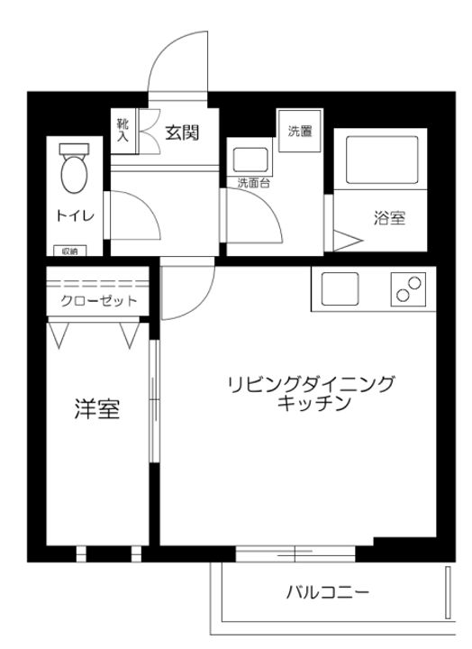 東京都北区東十条1丁目の賃貸アパートの間取り