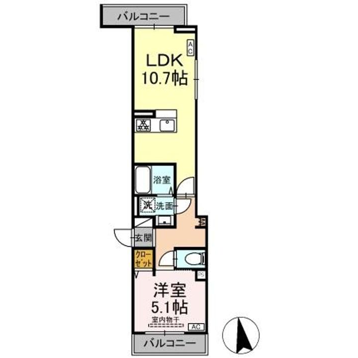 セレスティア豊島Nの間取り
