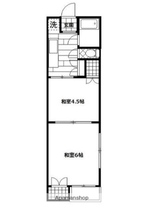 東京都北区東十条3丁目の賃貸マンションの間取り