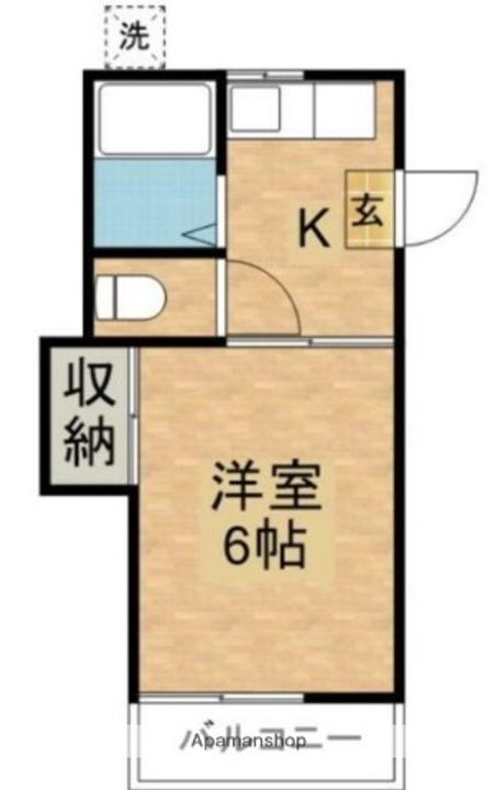 東京都北区赤羽西1丁目の賃貸アパートの間取り