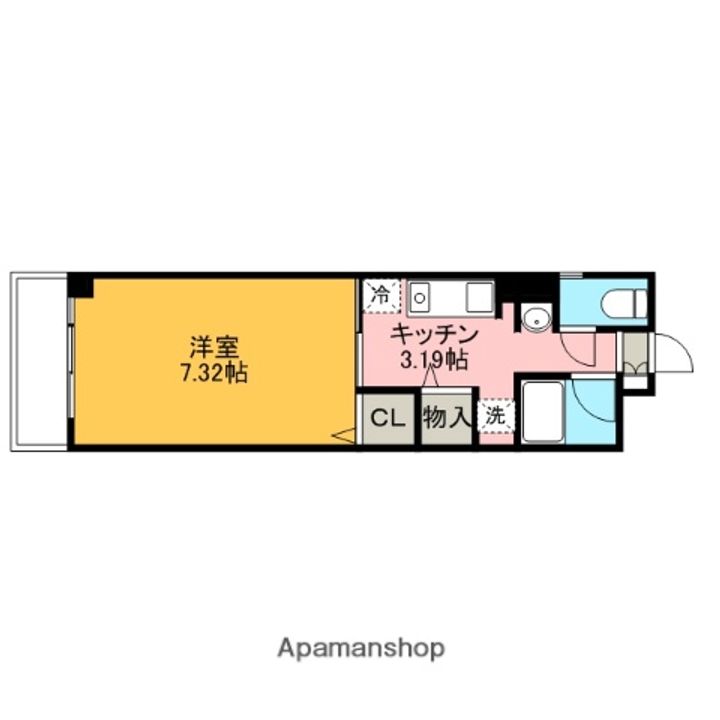 東京都北区赤羽西1丁目の賃貸マンションの間取り