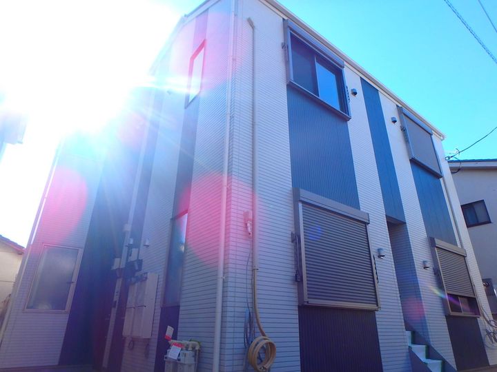 東京都北区西が丘1丁目の賃貸アパートの外観