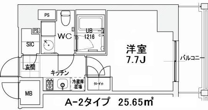 東京都北区王子2丁目の賃貸マンションの間取り