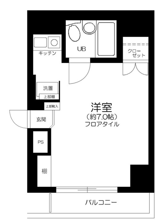 東京都北区昭和町1丁目の賃貸マンションの間取り