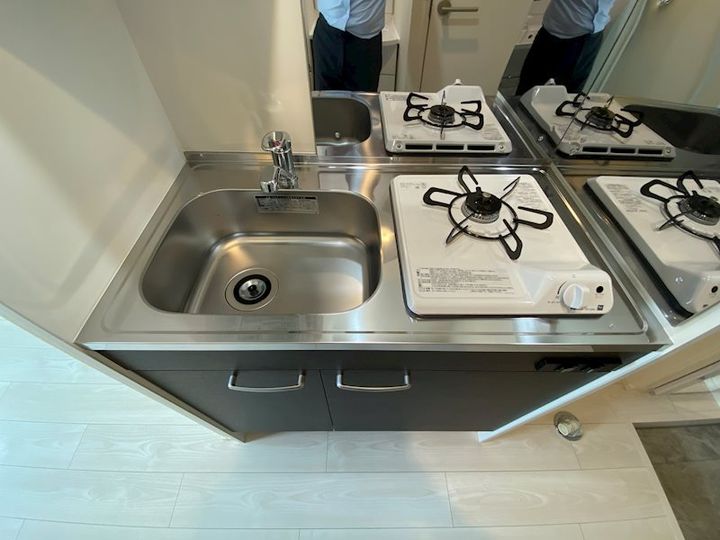 ハーモニーテラス中台のキッチン