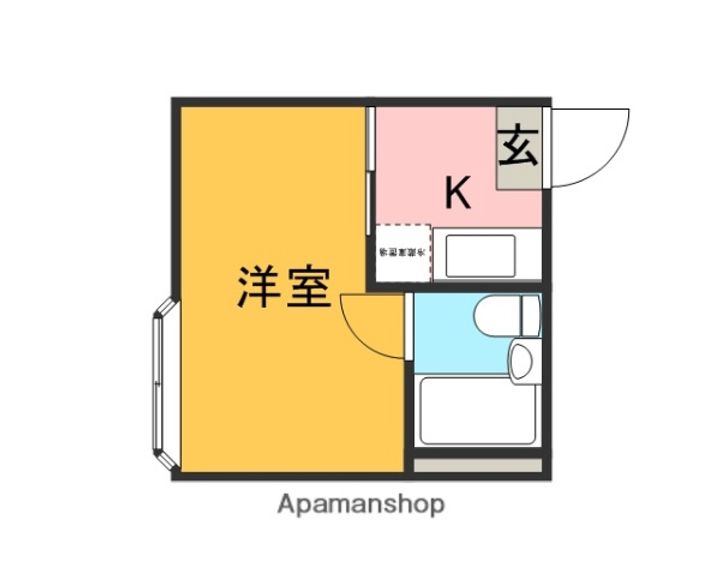 東京都北区赤羽北3丁目の賃貸アパートの間取り