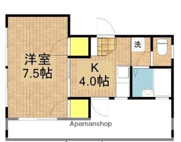 東京都小金井市本町1丁目の賃貸マンションの間取り