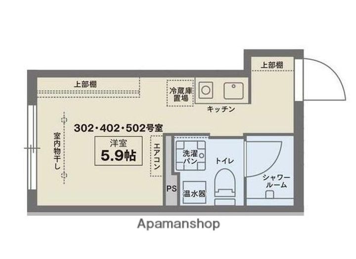 東京都杉並区西荻南3丁目の賃貸マンションの間取り