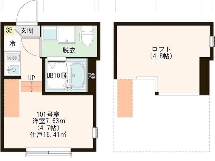 東京都練馬区関町北2丁目の賃貸アパートの間取り