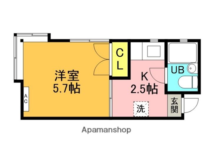 サウスコーポA棟の間取り