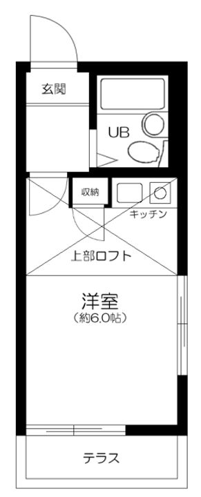 東京都練馬区関町東1丁目の賃貸アパートの間取り