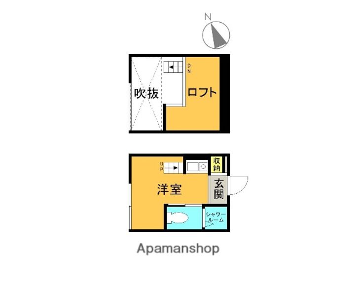 東京都杉並区西荻北3丁目の賃貸アパートの間取り