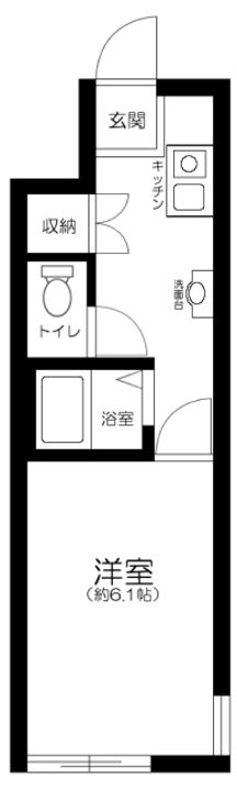 東京都練馬区関町東2丁目の賃貸アパートの間取り