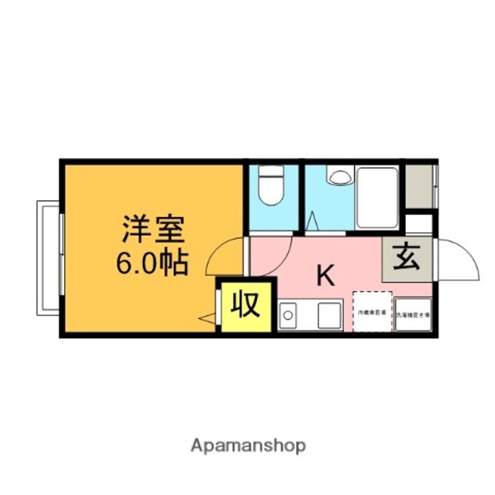 東京都武蔵野市吉祥寺東町4丁目の賃貸アパートの間取り