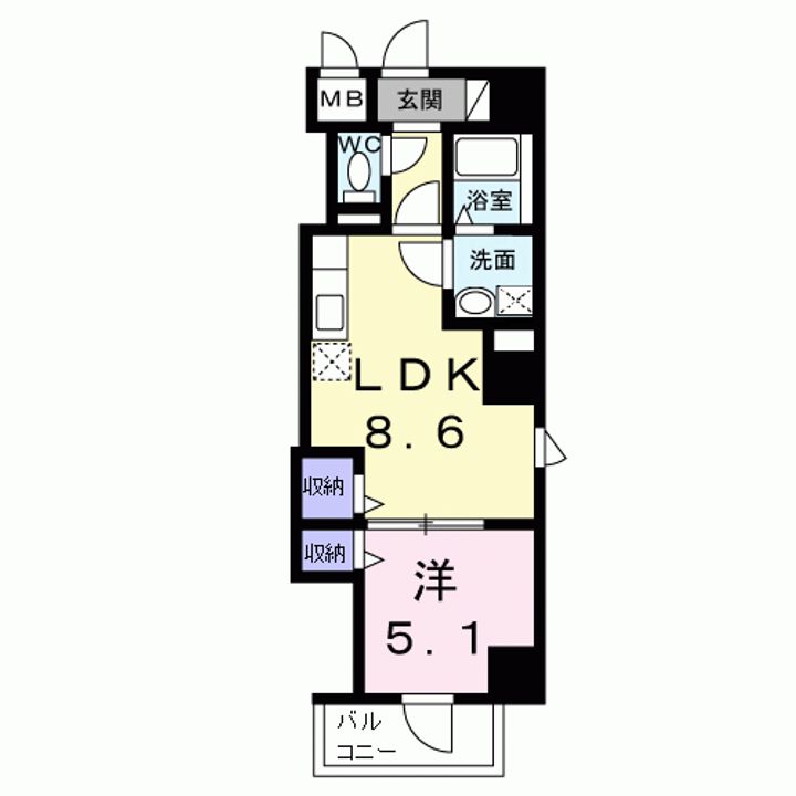 プラムツリー神楽坂の間取り