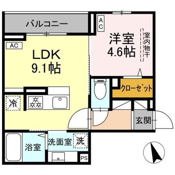 ASSETーCOURT調布ヶ丘の間取り