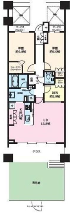 グレンパーク駒場の間取り