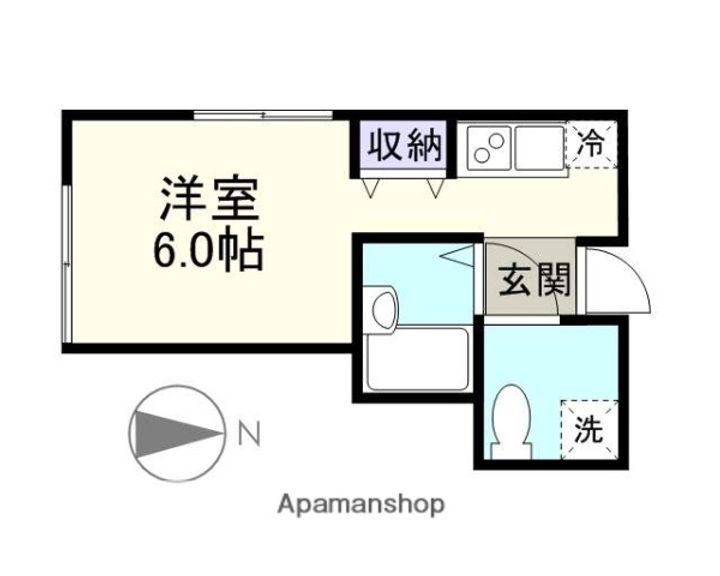 東京都世田谷区北沢1丁目の賃貸マンションの間取り