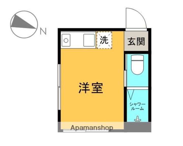 東京都渋谷区笹塚2丁目の賃貸マンションの間取り