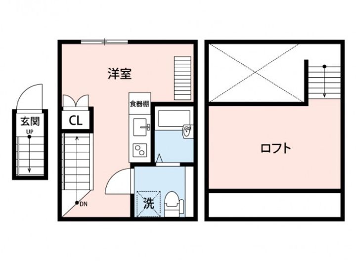 東京都杉並区高井戸東3丁目の賃貸アパートの間取り