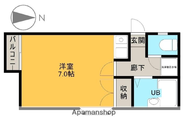 東京都国分寺市泉町3丁目の賃貸アパートの間取り