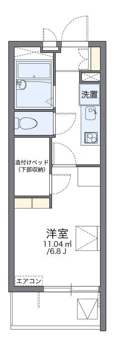 レオパレスコスモスの間取り