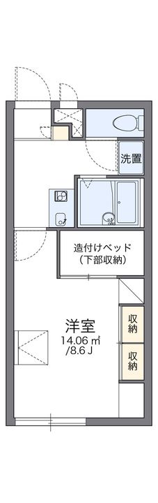 レオパレスボヌールの間取り