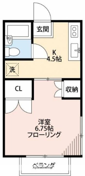 東京都三鷹市井の頭3丁目の賃貸アパートの間取り