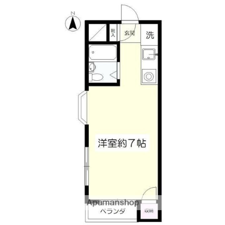 東京都東中市晴見町3丁目の賃貸マンションの間取り