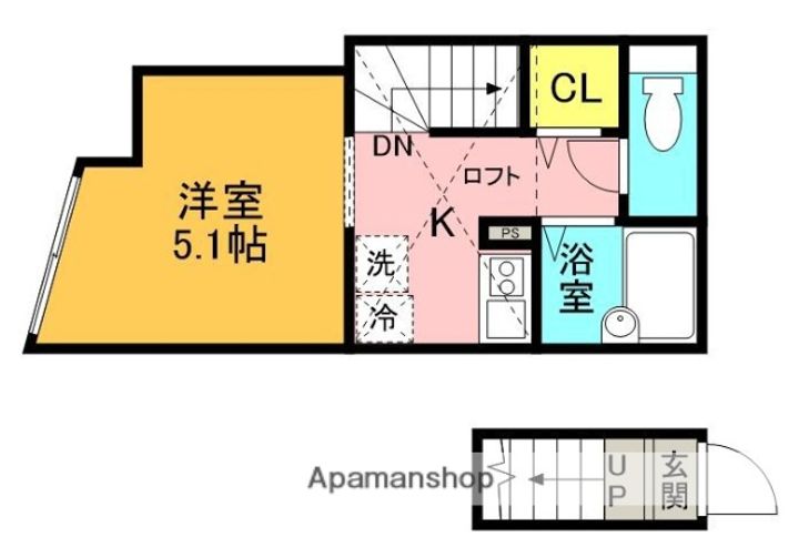 MELDIA府中203の間取り