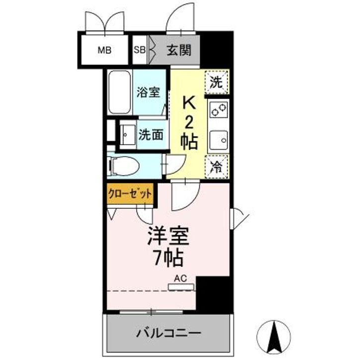 JE GLYCINE 寿町803の間取り