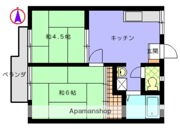 栗原ハイツの間取り