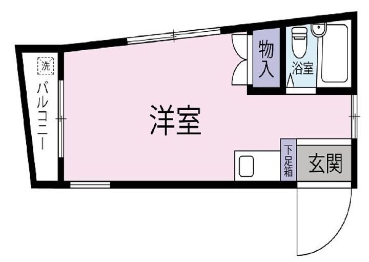 東京都立川市錦町1丁目の賃貸マンションの間取り