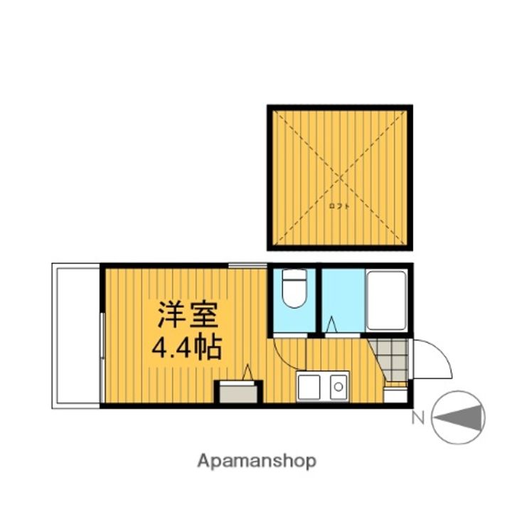 クライネスハイム国立106の間取り