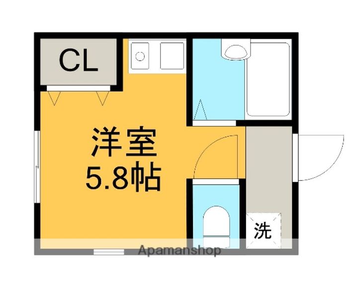 東京都西東京市芝久保町3丁目の賃貸アパートの間取り