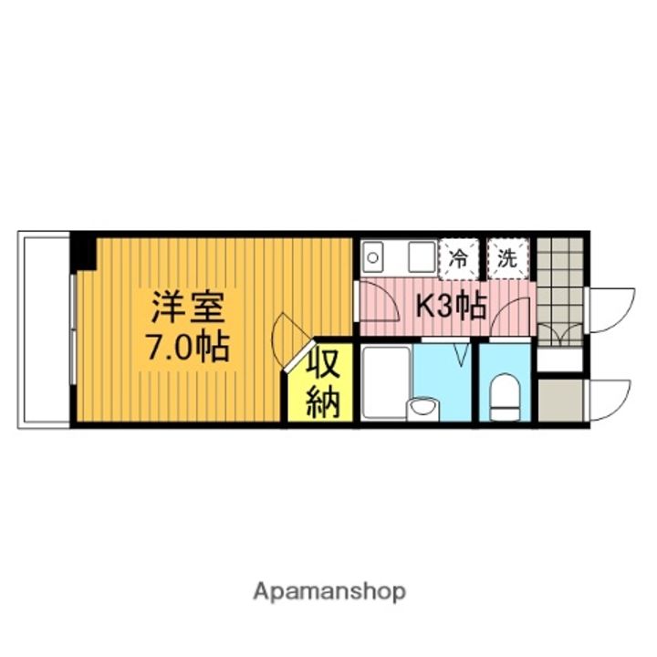 東京都小金井市緑町5丁目の賃貸マンションの間取り