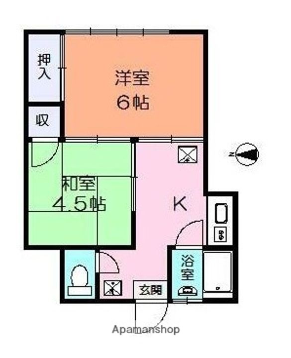 正和コーポの間取り