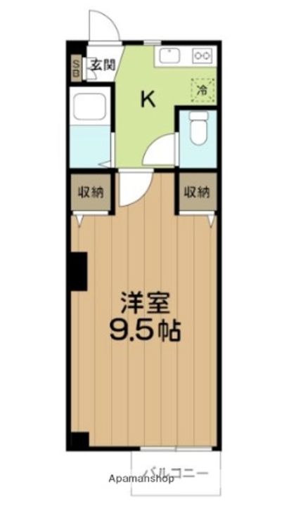 東京都杉並区大宮1丁目の賃貸マンションの間取り