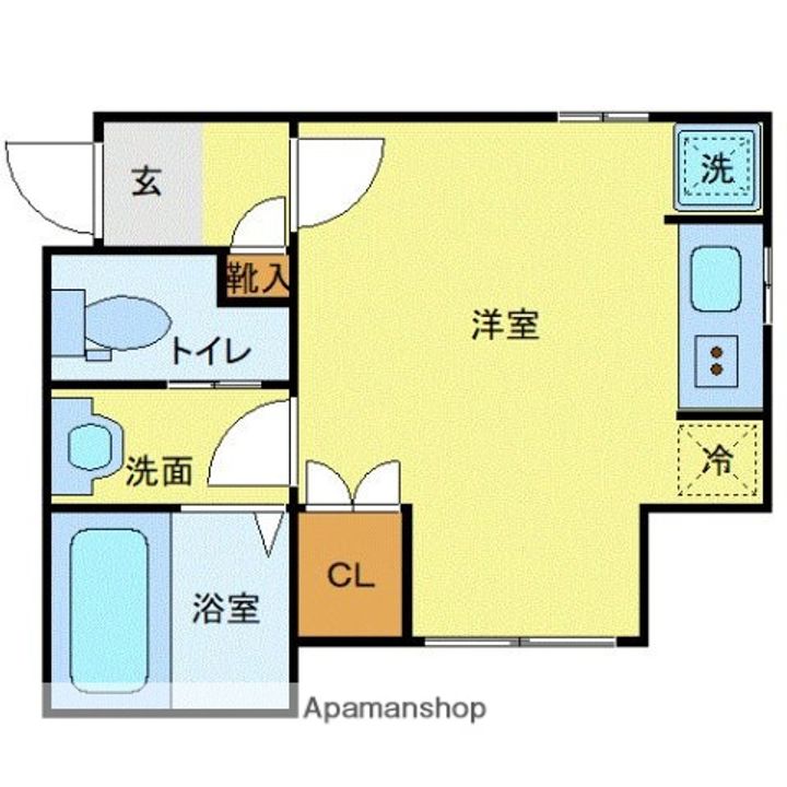 東京都杉並区永福3丁目の賃貸アパートの間取り