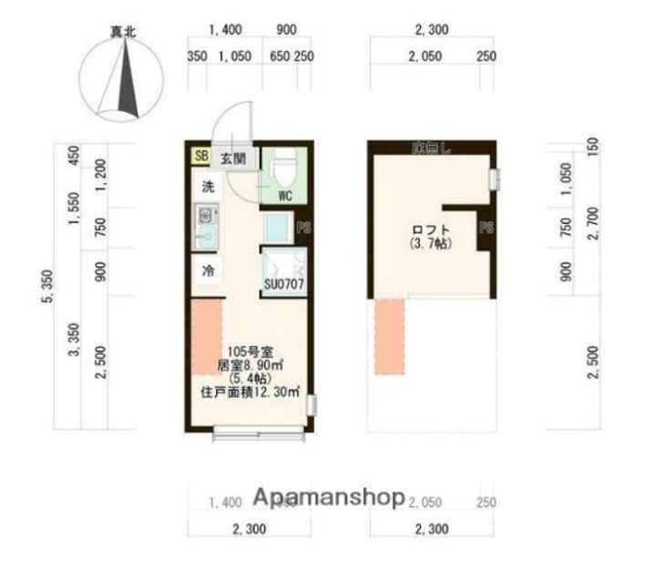 ハーモニーテラス上井草Ⅳの間取り