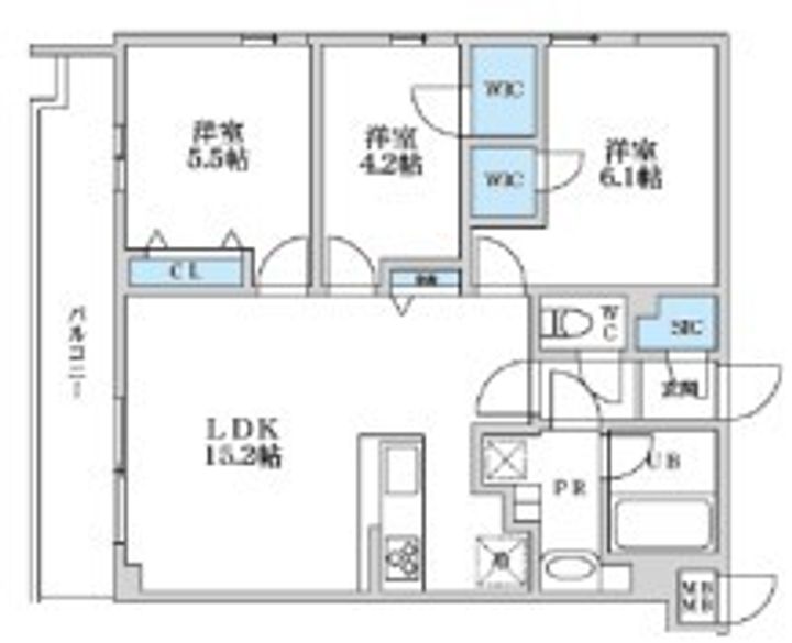 SーRESIDENCE富士見ヶ丘AFFORDの間取り