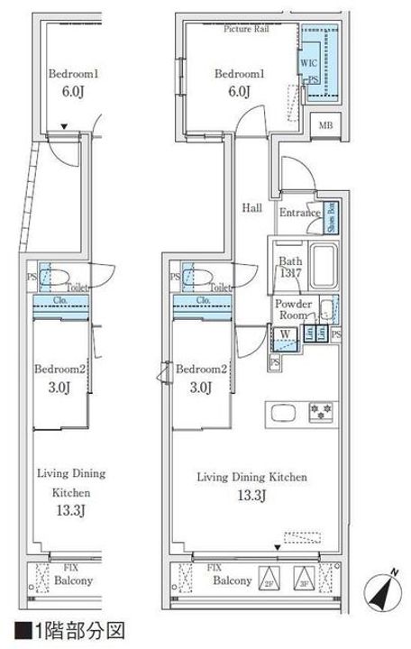 イプセ東高円寺の間取り