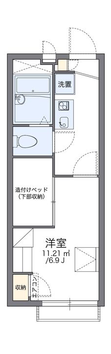 レオパレスRⅠTAの間取り