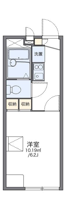 レオパレス東府中204の間取り