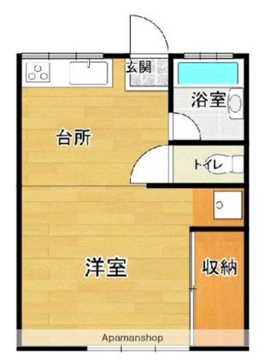 東京都武蔵野市関前2丁目の賃貸アパートの間取り