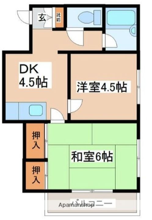 第二メゾン黒川の間取り