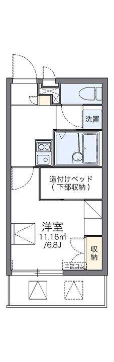 レオパレスセリオ国立の間取り